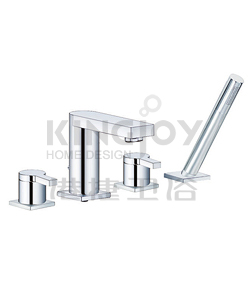 (KJ816R000) 4-hole bath/shower mixer deck-mounted