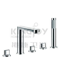 (KJ808S000) 5-hole bath/shower mixer deck-mounted