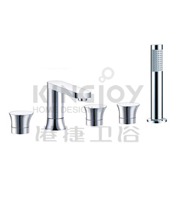 (KJ815S000) 5-hole bath/shower mixer deck-mounted