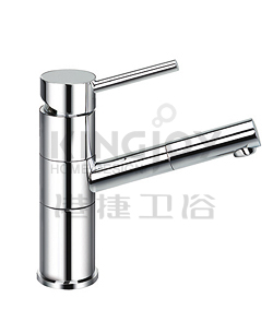 (KJ807A020) Single lever basin mixer pull-out weth handshower