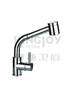 (KJ807G001) Single lever sink mixer with pull-out handshower