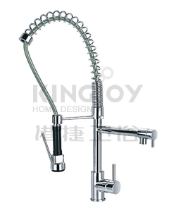 (KJ807P001) Single lever sink mixer with swivel dish-washing handshower