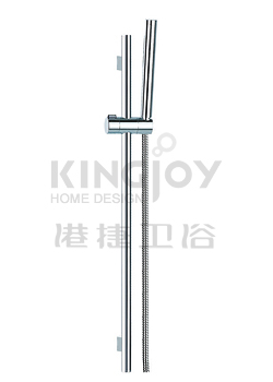 (KJ8167101) Slide rail set with flexible hose and handshower