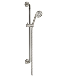 (KJ8267102 Brushed Nickel PVD) Slide rail set with handshower and hose