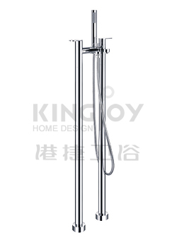 (KJ808M003) Two-handle bath/shower mixer floor-mounted