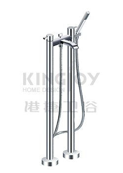 (KJ812M002) Two-handle bath/shower mixer floor-mounted
