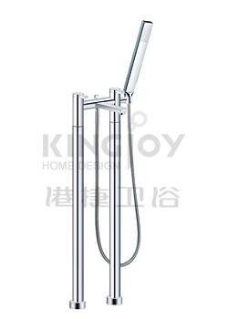 (KJ816M003) Two-handle bath/shower mixer floor-mounted