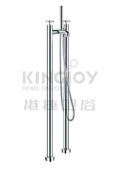 (KJ821M002) Two-handle bath/shower mixer floor-mounted