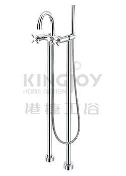 (KJ821M003) Two-handle bath/shower mixer floor-mounted