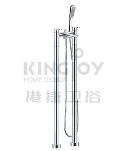 (KJ833M002) Two-handle bath/shower mixer floor-mounted