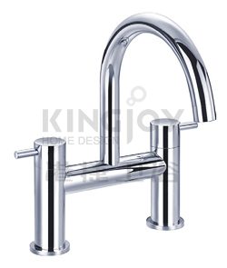 (KJ807N001) Two-handle deck bath mixer