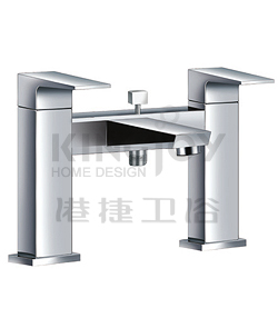 (KJ802M000) Two-handle deck bath/shower mixer