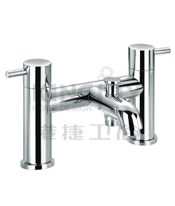 (KJ807M000) Two-handle deck bath/shower mixer