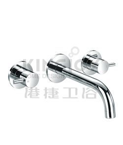 (KJ807Q000) Two-handle wall basin mixer