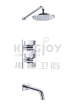 (KJ8078400) Wall thermostatic concealed bath/shower mixer