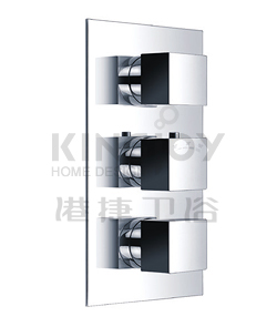 (KJ8054104(G1/2") KJ8054134(G3/4")) Wall thermostatic shower mixer with 2-way diverter