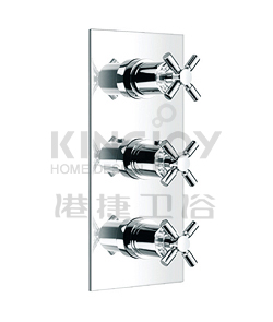 (KJ8214107(G1/2") KJ8214137(G3/4")) Wall thermostatic shower mixer with diverter