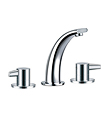 (KJ828R001) 3-hole bath mixer deck-mounted