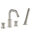 (KJ826R000 Brushed Nickel PVD (2)) �Ŀ�̨ʽԡ��/��ԡ��ͷ
