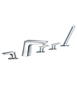 (KJ802S000) 5-hole bath/shower mixer deck-mounted