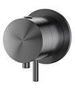 Built-in thermostatic handle for built-in shower mixer
