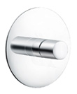 Single lever concealed shower mixer without diverter