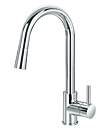 (KJ807G002) Single lever sink mixer with pull-out handshower