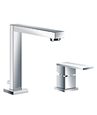 Single lever two-hole basin mixer