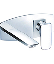 Single lever wall basin mixer