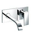 Single lever wall basin mixer