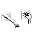 Single lever wall basin mixer