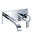 Single lever wall basin mixer