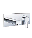 Single lever wall basin mixer