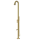 Stainless steel outdoor shower