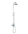 Thermostatic shower mixer with rain shower