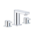 Two-handle basin mixer