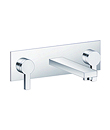 Two-handle basin mixer wall-mounted