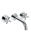 (KJ821Q000) Two-handle basin mixer wall-mounted