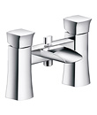 Two-handle bath/shower mixer deck-mounted