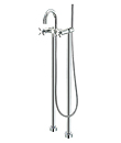 (KJ821M003) Two-handle bath/shower mixer floor-mounted