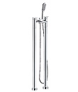 (KJ833M002) Two-handle bath/shower mixer floor-mounted