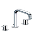 Two-handle deck basin mixer