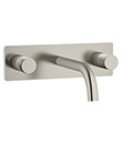 (KJ827Q000 Brushed Nickel PVD) ˫��ǽʽ������ͷ