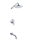 Wall concealed shower mixer