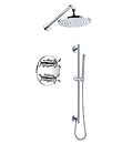 Wall thermostatic concealed shower mixer