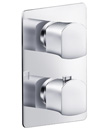 Wall thermostatic shower mixer 2-way diverter