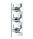 Wall thermostatic shower mixer with diverter