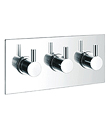 Wall thermostatic shower mixer with diverter