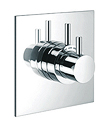 (KJ8074108) Wall thermostatic shower mixer with diverter